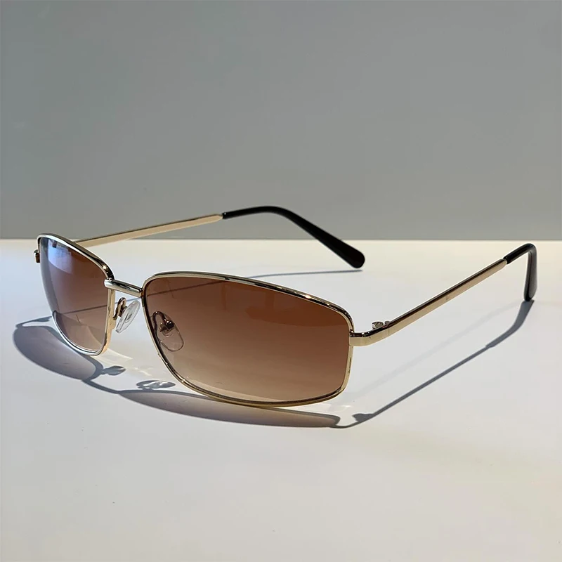 Metal Photo Panel - Women's y2k Sunglasses Stylish Gradient Lens