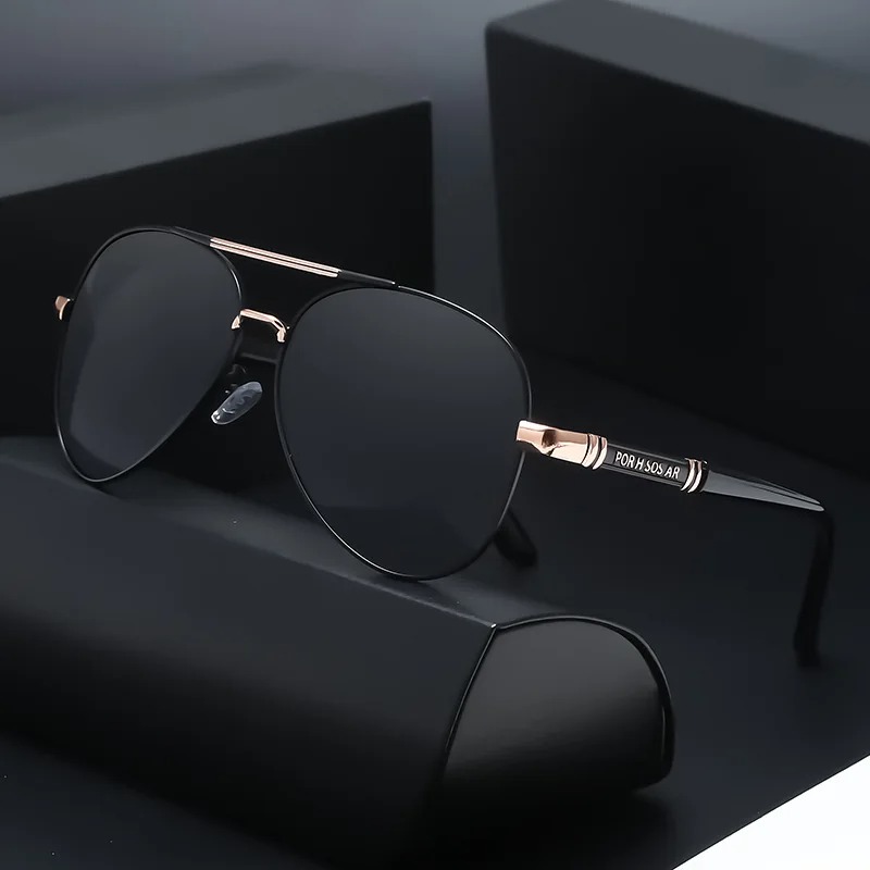 1/2PCS Retro Polarized Sunglas - Metal Photo Panel ulasan dan harga