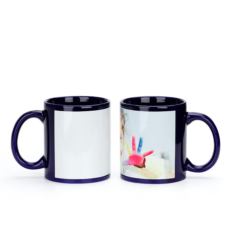 Black Cup DIY LOGO Ceramic 350 - Sublimation Mug White ulasan dan harga