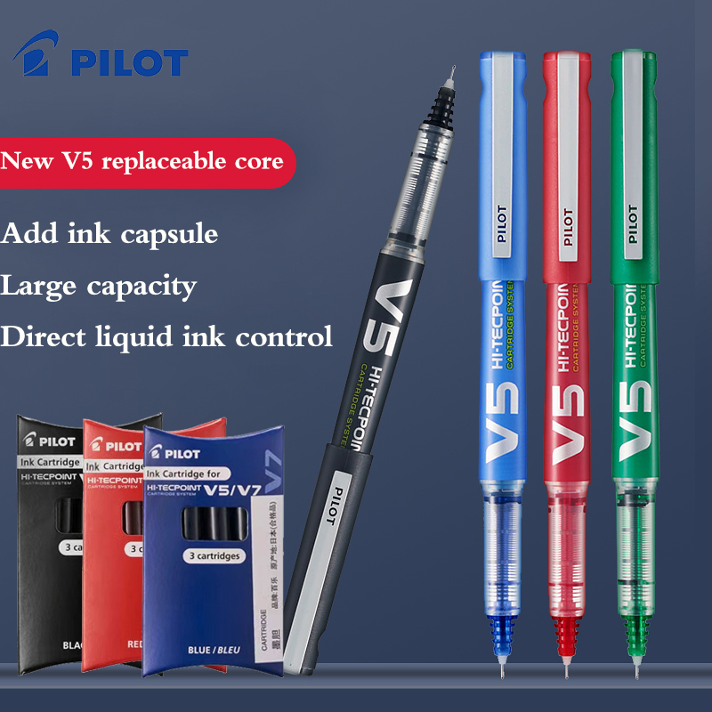 5 Pcs PILOT Gel Pen BXC-V5/V7  - Pilot Pen V5 ulasan dan harga