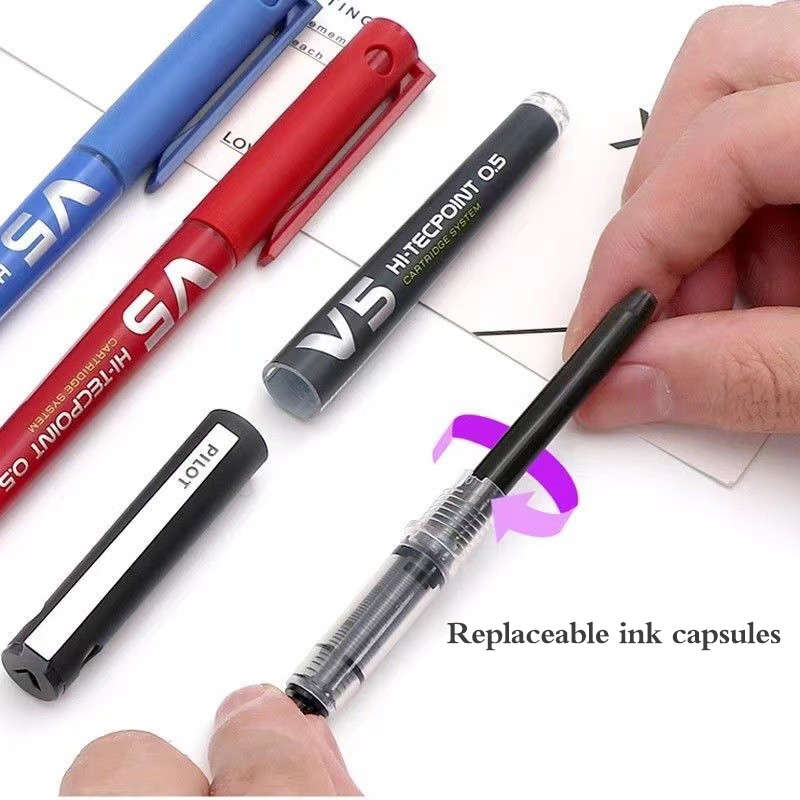 5 Pcs PILOT Gel Pen BXC-V5/V7  - Pilot Pen V5 ulasan dan harga