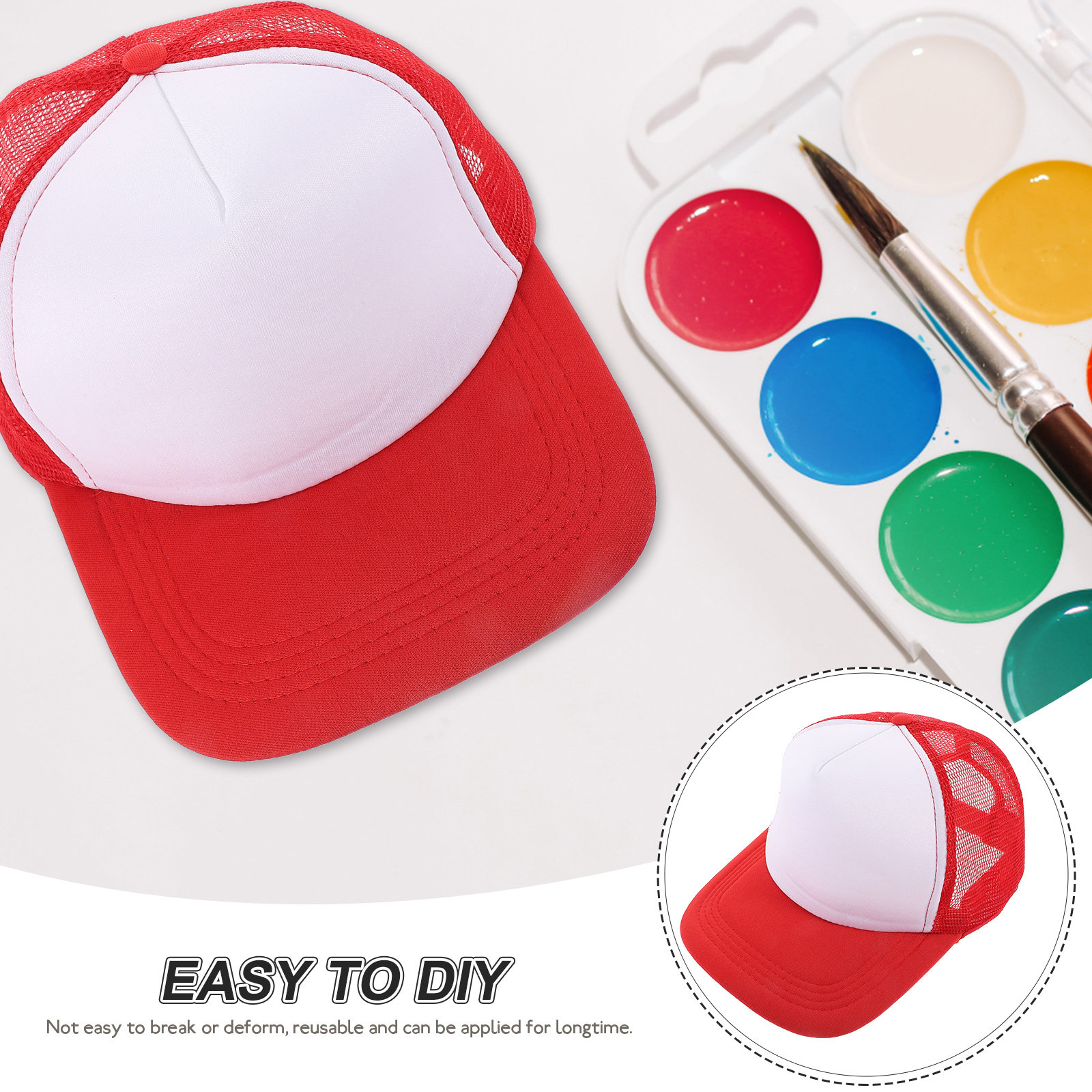 10Pcs Blank Heat Transfer Base - Hat Sublimation Blank ulasan dan harga
