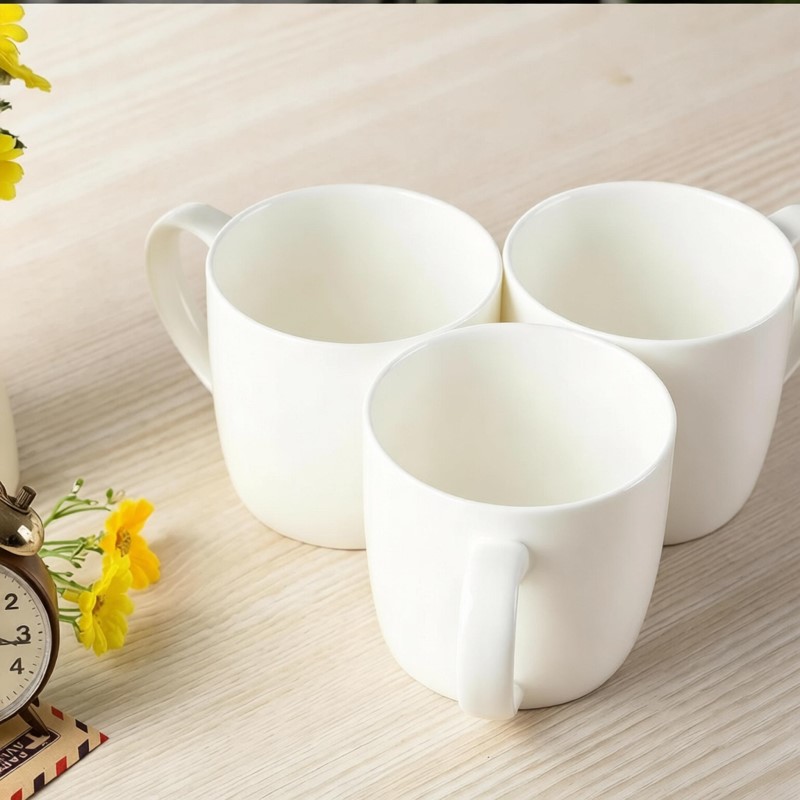 300ML, 3pcs/lot, plain white b - Sublimation Mug White ulasan dan harga